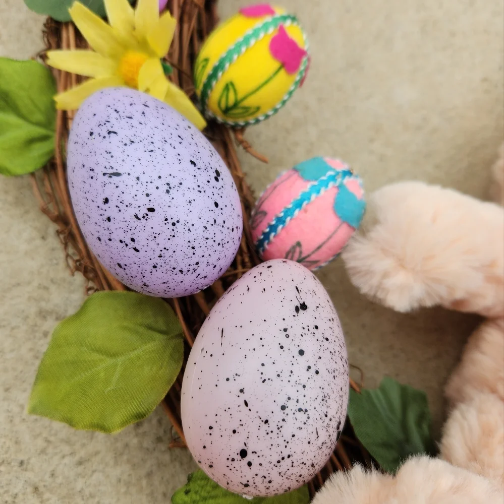 Easter Bunny Egg Shaped Wreath
